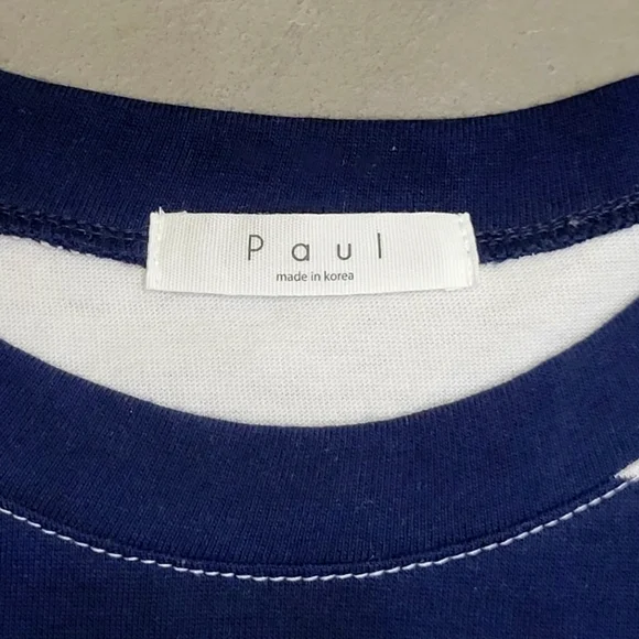 [NWOT] Navy Stripe Crew Neck Short Sleeve T-shirt - Picture 4 of 5